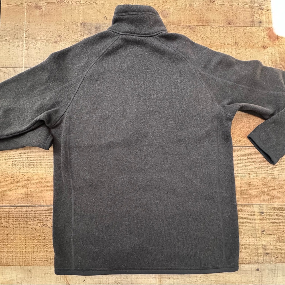 PATAGONIA 1/4 Zip Fleece Pullover Zip Chest Pocket Womens SMALL Charcoal Gray - Picture 5 of 10